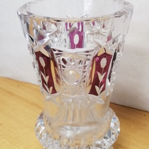Retro súlyos kristály pohár, Hofbauer Crystal Co. Bajorország 1950-es évek, Otthon & Lakás, Konyhafelszerelés, tálalás, Tálalás, Pohár, Üvegművészet, MESKA