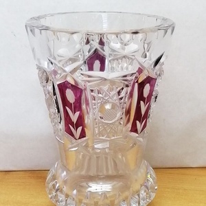 Retro súlyos kristály pohár, Hofbauer Crystal Co. Bajorország 1950-es évek - otthon & életmód - konyhafelszerelés, tálalás - tálalás - pohár - Meska.hu