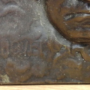 Beethoven, bútorra, vagy deszka lapra szerelhető relief plakett - művészet - szobor - fém - Meska.hu