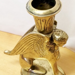 Kiméra formájú gyertyatartó bronzból. Vitange különlegesség - otthon & életmód - gyertya, illat, aroma - gyertyatartó - Meska.hu