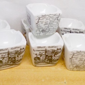 Bavaria négy oldalán mintázott porcelán hamuzó edényke készlet 10db. egyben - otthon & életmód - dekoráció - asztal és polc dekoráció - hamutál, öngyújtó, pipa - Meska.hu