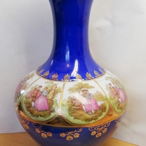Vintage Germany ELW BAVARIA. Porcelán váza romantikus jelenetekkel, hibátlan, Otthon & Életmód, Dekoráció, Virágdísz és tartó, Váza, Kerámia, MESKA