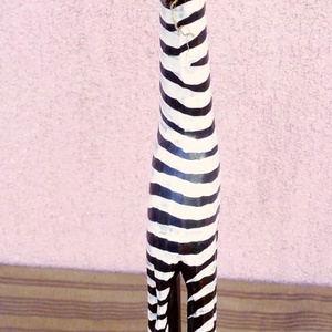 Sörényes zebra kézműves faszobor Indonéziából. Egzotikus dekoráció - művészet - szobor - fa - Meska.hu