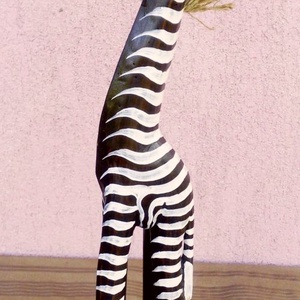 Sörényes zebra kézműves faszobor Indonéziából. Egzotikus dekoráció - művészet - szobor - fa - Meska.hu