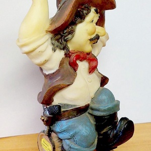Dugóhúzótartó jókedvű cowboy figura, az ebédlőd kulcsfigurája - otthon & életmód - dekoráció - asztal és polc dekoráció - asztaldísz - Meska.hu