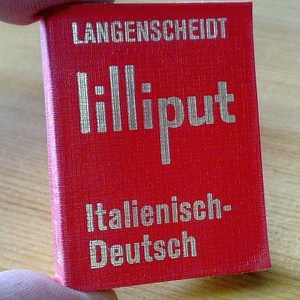 Liliputi szótár, (Olasz-Német, Német-Olasz) gyűjteménybe, utazáshoz - kellékek & szerszámok - könyv, újság - használt könyv - Meska.hu
