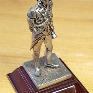Lord Nelson, Ón kisplasztika, fa talapzaton, Angol miniatúra - művészet - szobor - fém - Meska.hu