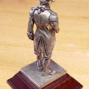Lord Nelson, Ón kisplasztika, fa talapzaton, Angol miniatúra - művészet - szobor - fém - Meska.hu