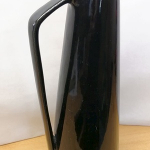 Art Deco füles váza dúsan aranyozva virágokkal Foreing Scheurich 1950-es évek - otthon & életmód - dekoráció - virágdísz és tartó - váza - Meska.hu