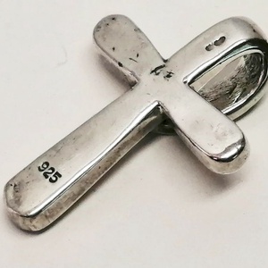 Retro ezüst keresztmedál, rekeszberakásos tömör 925-ös sterling ezüst - ékszer - nyaklánc - medál - Meska.hu