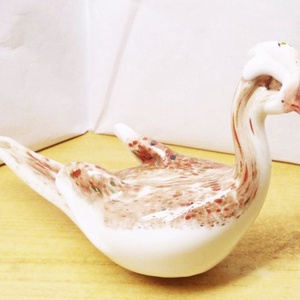 Vöcsök, kézműves művészi üvegszobor. Muránó Olaszország - otthon & életmód - dekoráció - asztal és polc dekoráció - könyvszobor - Meska.hu