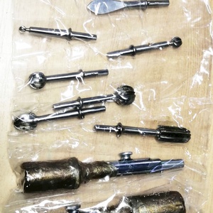 Antik rozsdamentes orvosi eszköz, sebészeti kézifúró, tartozékokkal együtt - kellékek & szerszámok - szerszámok, eszközök - egyéb szerszám, eszköz - Meska.hu