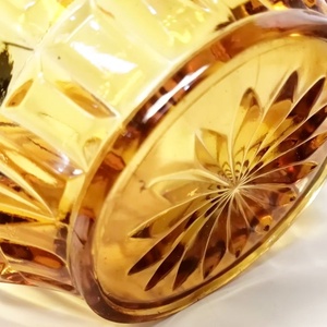 Borostyánsárga süteményes, gyümölcsös kínáló kosár, Walther-Glas Német kézműves munka - otthon & életmód - konyhafelszerelés, tálalás - tálalás - kínálótál - Meska.hu