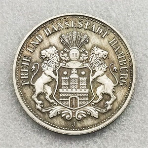 Retro pénzérme kópiák gyűjteménye Fünf Mark 1896 - Meska.hu