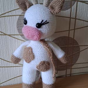 Foltos kis tehén - játék & sport - plüssállat & játékfigura - más figura - Meska.hu