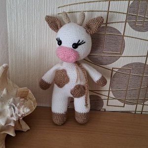 Foltos kis tehén - játék & sport - plüssállat & játékfigura - más figura - Meska.hu