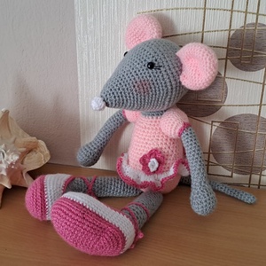 Balerina egérke - játék & sport - plüssállat & játékfigura - egér - Meska.hu