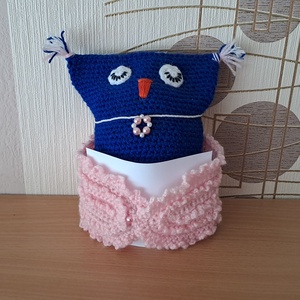 Ajándék átadó bagoly - baba - mama - babalátogató ajándékcsomag - Meska.hu