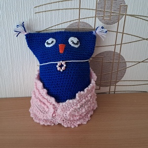 Ajándék átadó bagoly - baba - mama - babalátogató ajándékcsomag - Meska.hu