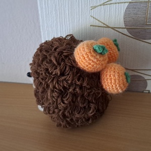 Narancs szedő sünike - baba - mama - babalátogató ajándékcsomag - Meska.hu