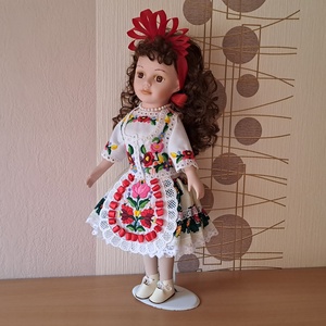 Kalocsai baba - játék & sport - baba & babaház - öltöztethető baba - Meska.hu