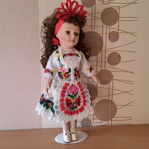 Kalocsai baba - játék & sport - baba & babaház - öltöztethető baba - Meska.hu