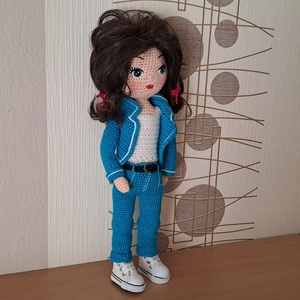 Farmeros  baba, Játék & Sport, Baba & babaház, Öltöztethető baba, Horgolás, Hímzés, MESKA