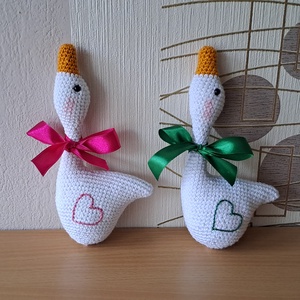 Márton napi libák, Játék & Sport, Plüssállat & Játékfigura, Madár, Horgolás, Hímzés, MESKA