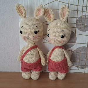 Pocakos nyuszikák, Játék & Sport, Baba & babaház, Játékbaba, babakellék, Horgolás, Hímzés, MESKA