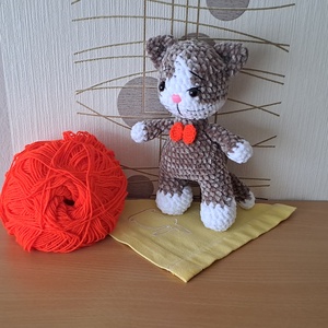 Plüss cica - játék & sport - baba & babaház - játékbaba, babakellék - Meska.hu