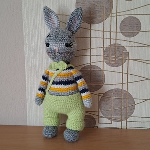 Zöld nadrágos nyuszi, Játék & Sport, Baba & babaház, Játékbaba, babakellék, , MESKA