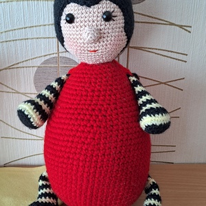 Óriás katicabogár, Játék & Sport, Baba & babaház, Játékbaba, babakellék, Horgolás, Hímzés, MESKA