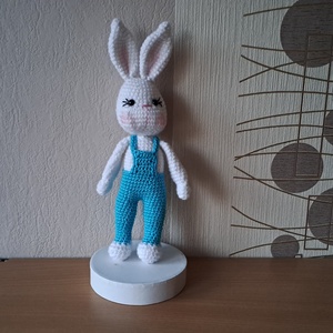 Nyuszi kék nadrágban - játék & sport - baba & babaház - játékbaba, babakellék - Meska.hu