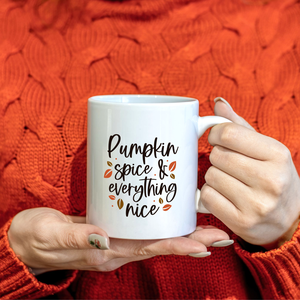 Halloween bögre - Pumpkin Spice and Everything Nice - Meska.hu