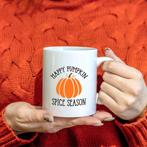 Halloween bögre - Happy Pumpkin Spice Season, Otthon & Életmód, Konyhafelszerelés, tálalás, Tálalás, Bögre & Csésze, Fotó, grafika, rajz, illusztráció, MESKA