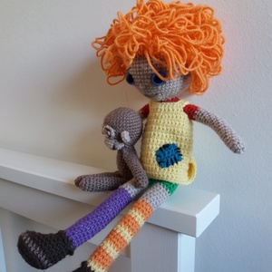 Harisnyás Pippi (Pipi Longstrom) és Nilsson úr - játék & sport - baba & babaház - baba - Meska.hu