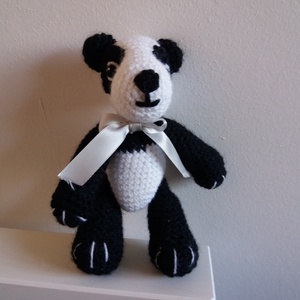 Panda mackó - játék & sport - plüssállat & játékfigura - maci - Meska.hu