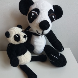 Panda mackó mama - játék & sport - plüssállat & játékfigura - maci - Meska.hu