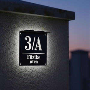 Szolár Világító Házszámtábla - Meska.hu