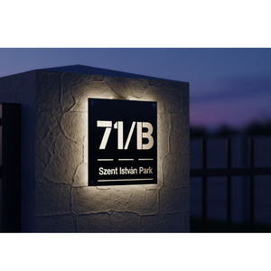 Szolár Világító Házszámtábla - otthon & életmód - ház & kert - házszám - Meska.hu