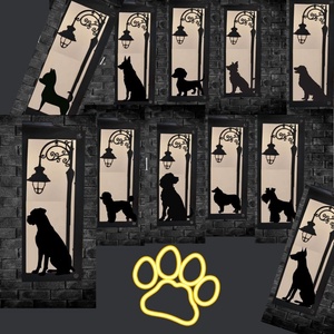 Szolár Világító Házszámtábla -Választható kutyafajtával - otthon & életmód - ház & kert - házszám - Meska.hu