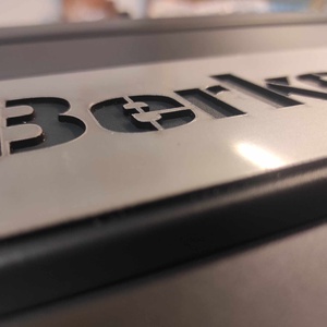 Antracit modern fém postaláda egyedi lézervágott címmel� Betekintő ablakokkal - otthon & életmód - ház & kert - postaláda - Meska.hu