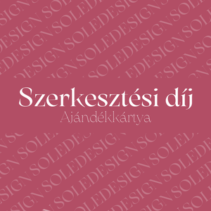 Szerkesztési díj - ajándékkártya, Otthon & Életmód, Papír, írószer, Egyedi szerkesztés, Fotó, grafika, rajz, illusztráció, MESKA
