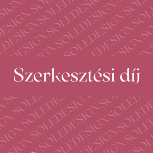 Szerkesztési díj, Otthon & Életmód, Papír, írószer, Egyedi szerkesztés, Fotó, grafika, rajz, illusztráció, MESKA
