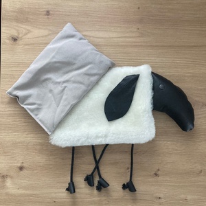 Melegítő párna búzával -Fehér bárány - szépségápolás - egészségmegőrzési kellékek - tönkölypelyvapárna - Meska.hu