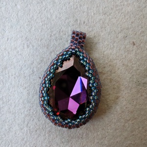 Swarowski fűzött medál - ékszer - ékszerszett - Meska.hu