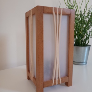 Japandi stílusú asztali/dekor lámpa #3, Otthon & Életmód, Lámpa, Hangulatlámpa, Famegmunkálás, MESKA