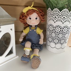 Amigurumi Lilly baba - játék & sport - baba & babaház - öltöztethető baba - Meska.hu