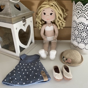 Amigurumi Panni baba - játék & sport - baba & babaház - öltöztethető baba - Meska.hu