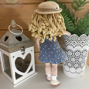 Amigurumi Panni baba - játék & sport - baba & babaház - öltöztethető baba - Meska.hu